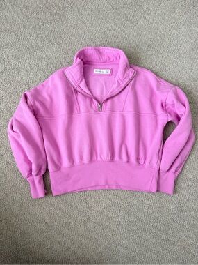 abercrombie kids Hot Pink Quarter-Zip Fleece